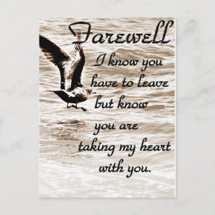 Farewell, jag ska miss You_ Vykort