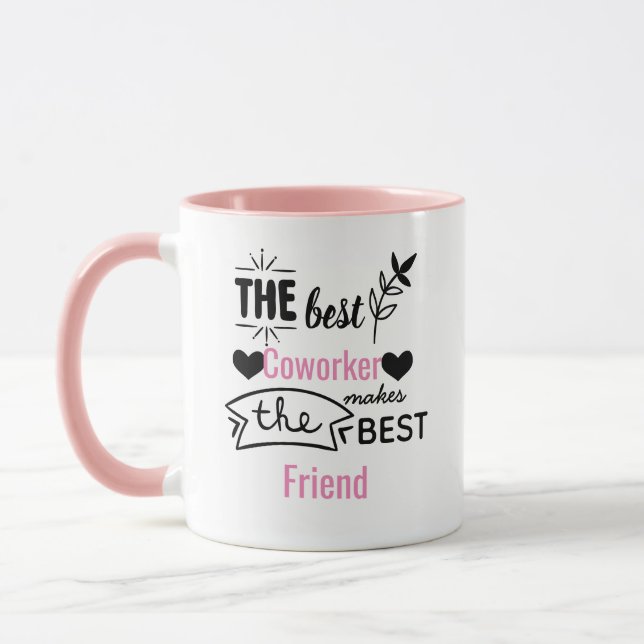 Farewell medarbetare Gift Best Colleague Now Vänne Mugg (Vänster)