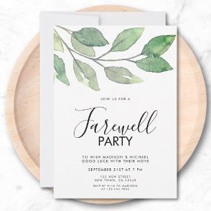 Farewell Party-inbjudan Inbjudningar