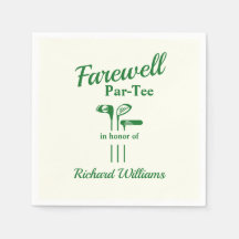Farewell Pension Golf Klubbs Théed Par Tee
