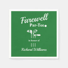 Farewell Pension Golf Klubbs Théed Par Tee