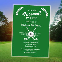 Farewell Pension Golf Klubbs Wandeme Théed Party