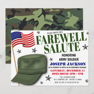 Farewell Soldier Party Inbjudan