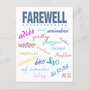 Farewell Vykort