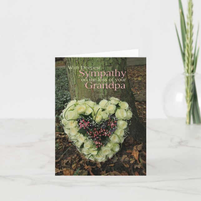 Farfaderförlustsympatikort för Ro Kort (Framsida)