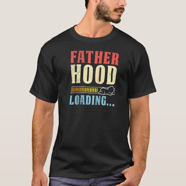 FARFÄDERSKAP LÄSER IN Snart pappa Roligt Gravid D T Shirt (Framsida)