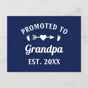 Farfar Abuelo Gramps Pappa befordrad till farfar Vykort