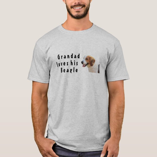 Farfar älskar sin Beagle T-shirt (Framsida)