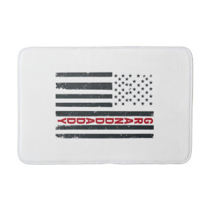 Farfar Amerikansk Flagga Vintage Patriotisk Design Badrumsmatta