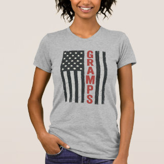 Farfar Amerikansk Flagga Vintage Patriotisk Vektor T Shirt