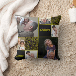 Farfar Anpassad Fotokollage Kudde