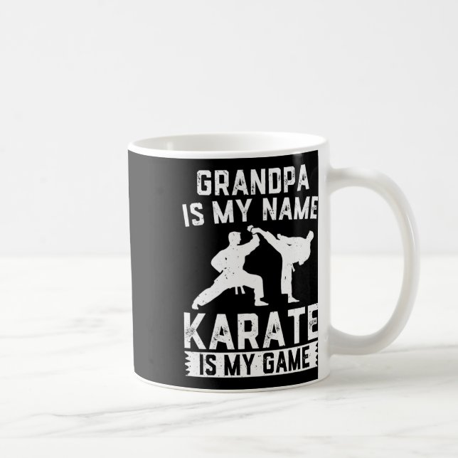 Farfar är min Namn Karate är mitt spel - Karate Gr Kaffemugg (Höger)