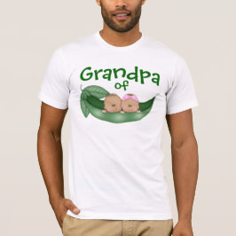 Farfar av blandade Twillingar med Mörk Skin Tee Shirt