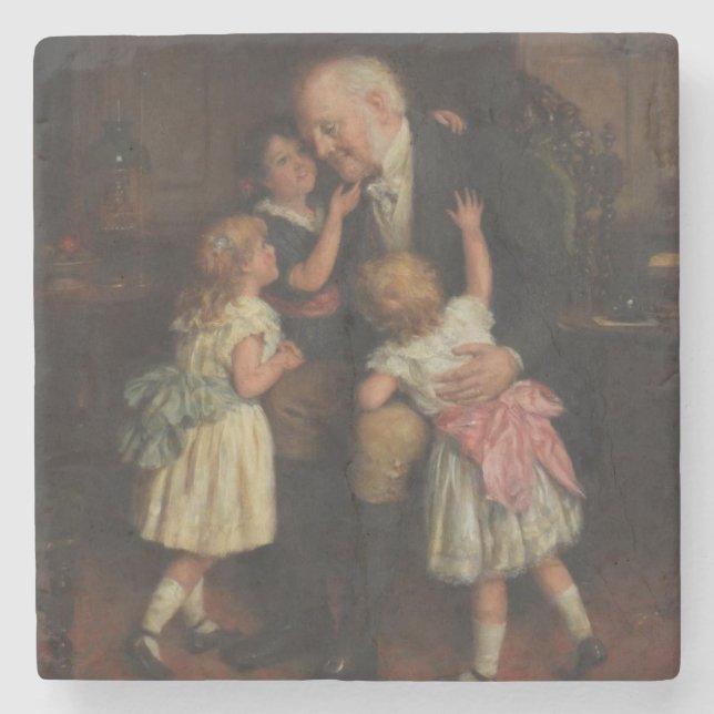 Farfar (av Joseph Clark) Stenunderlägg (Framsidan)