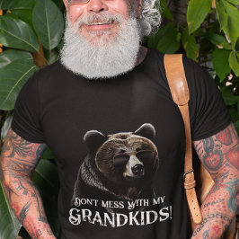 Farfar Bear " inte med mitt Barnbarn" T Shirt