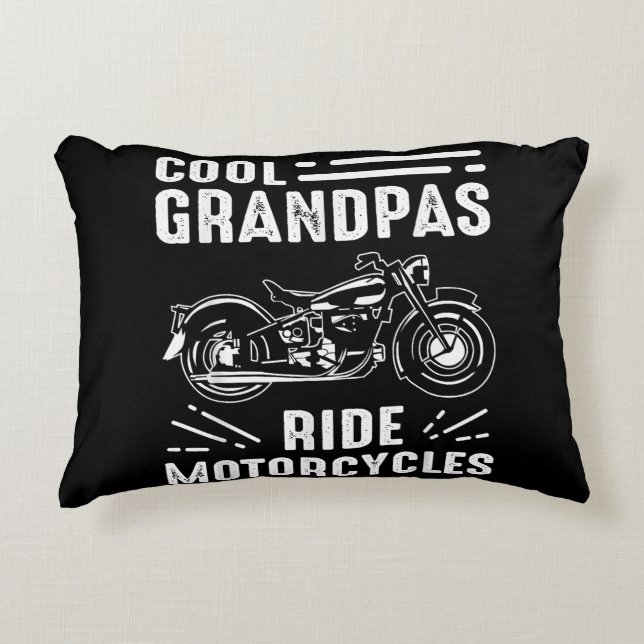 Farfar Biker Prydnadskudde (Framsidan)