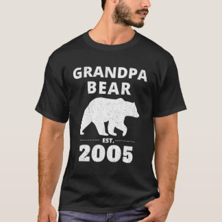 Farfar, björn, Vintage 2005, gåvor till stora T Shirt