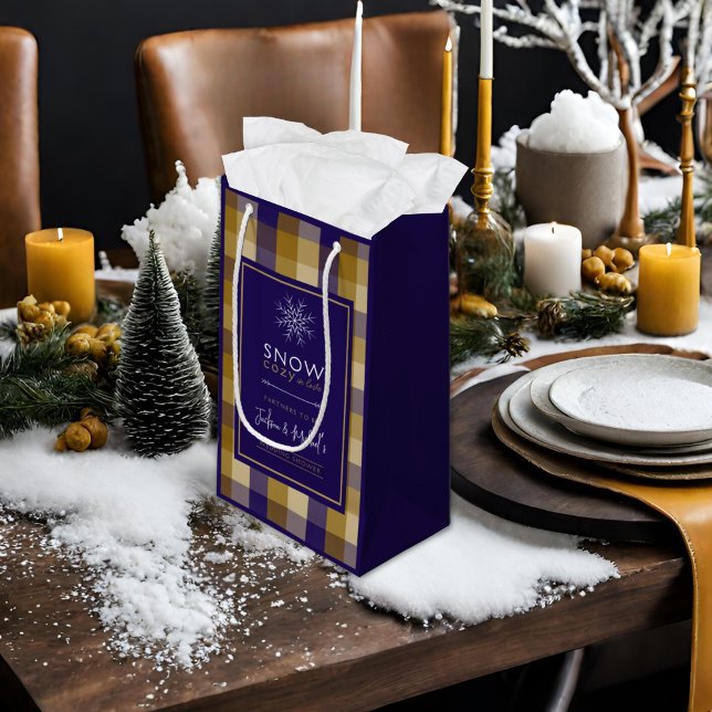 Farfar Chic Rutig Snö Mysig Bröllopsdusch (Skapare uppladdad)