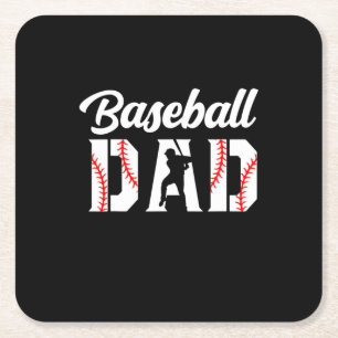 Farfar Citat Baseboll Pappa Underlägg Papper Kvadrat