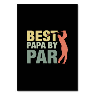 Farfar Citat Bästa Papa Par Golf Bordsnummer