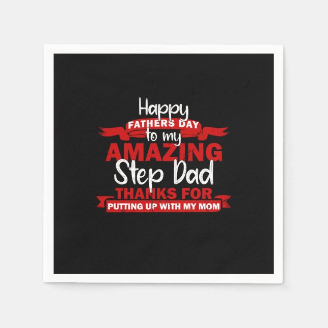 Farfar Citat | Fantastisk Styvpappa Pappersservett (Framsidan)