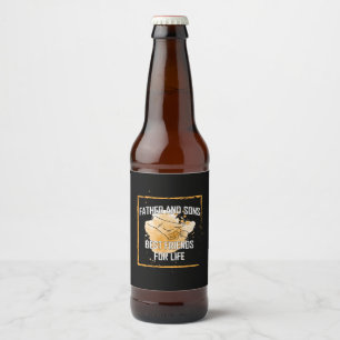 Farfar Citat Pappa Och Söner Bästa Vän Ölflaska Etikett