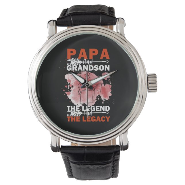 Farfar Citat | Pappa Och Sonson Armbandsur (Framsida)