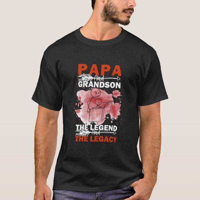 Farfar Citat | Pappa Och Sonson T Shirt (Framsida)