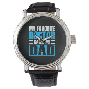 Farfar citerar Min favoriter Doktor ringer mig Pap Armbandsur