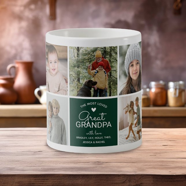 FARFAR 'den mest älskade' Fotokollage Kaffemugg (Skapare uppladdad)