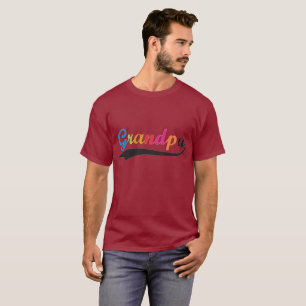 Farfar-design med flera Färgader T Shirt
