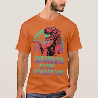 Farfar Dinosaur från Birthday Boy Matching Fami T Shirt