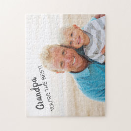 Farfar Du är "Best Grandfather Grandchild Photo" Pussel