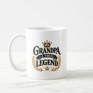 Farfar En Riktig Legend Elegant Guld Kaffemugg
