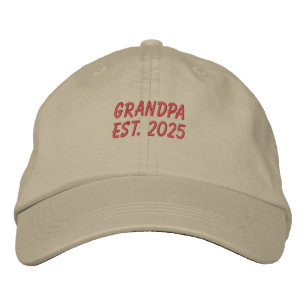 Farfar Est. 2025 Embroied Baseball Cap Broderad Keps