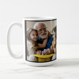 Farfar Est. Vit grunge text foto Kaffemugg