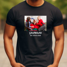 Farfar Etablerad Foto Fet Vit Typografi