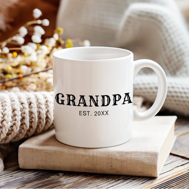 Farfar etablerade ny farfarpresent kaffemugg (Skapare uppladdad)