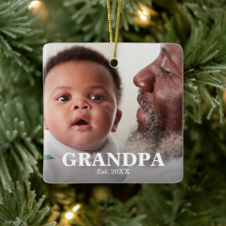 FARFAR Etablerat År Foto Keramisk Ornament
