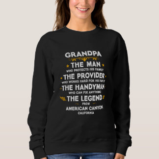 Farfar familj Citat USA Stad American Canyon Cali T Shirt