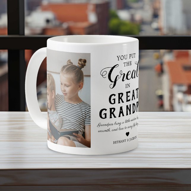 Farfar Familjefoto Tvåtons Kaffemugg (Skapare uppladdad)
