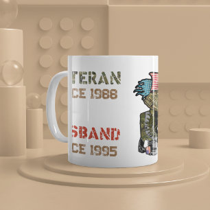 Farfar-familjegåva från Veteran Far Make Pappa Kaffemugg