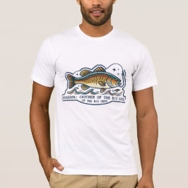 FARFAR FÅNGARE AV STORA FISKAR  RETRO | FARS DAG  T SHIRT