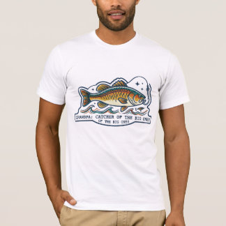 FARFAR FÅNGARE AV STORA FISKAR  RETRO | FARS DAG  T SHIRT
