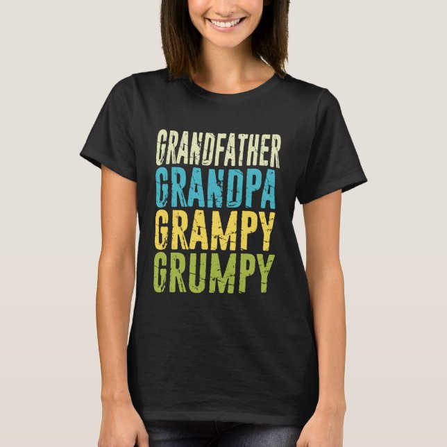Farfar Farbror Gammelfarbror Grinig, Rolig Fars Da T Shirt (Framsida)