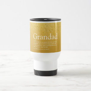 Farfar, Farbror, Pappa Definition Guld Glitter Resemugg