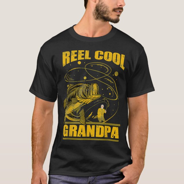 Farfar Farfader Jägare Farfar Fiske Fisk T Shirt (Framsida)