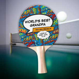 Farfar Farmor Pappa Rolig Modern Cool Pingisracket