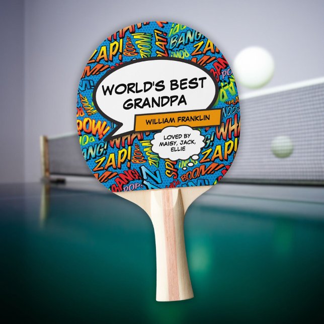 Farfar Farmor Pappa Rolig Modern Cool Pingisracket (Grandpa Grandad Pops Funny Modern Cool Ping Pong Paddle)