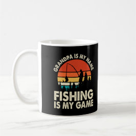 Farfar Fishing Shirt - Retro Vintage Fishing Gift Kaffemugg